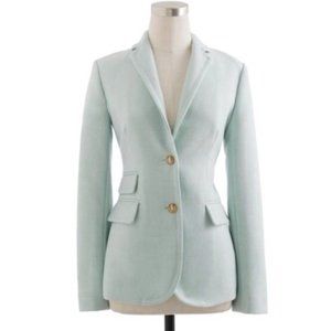 J.Crew Mint Blue Hacking Wool Blazer Jacket 12 NWT